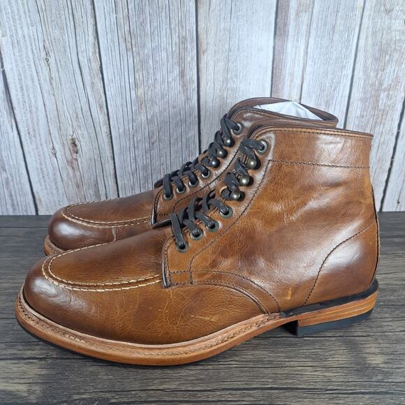 Sutro Footwear Hand Crafted Ellington Leather Boots Men's Sz 10 HoneyBrown (VGC)